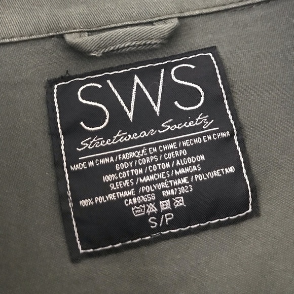 SWS Utility Jacket with Faux Leather sleeves - Picture 4 of 4